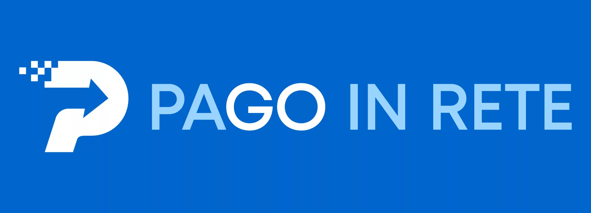 Banner Logo Pago in Rete (Sfondo blu)